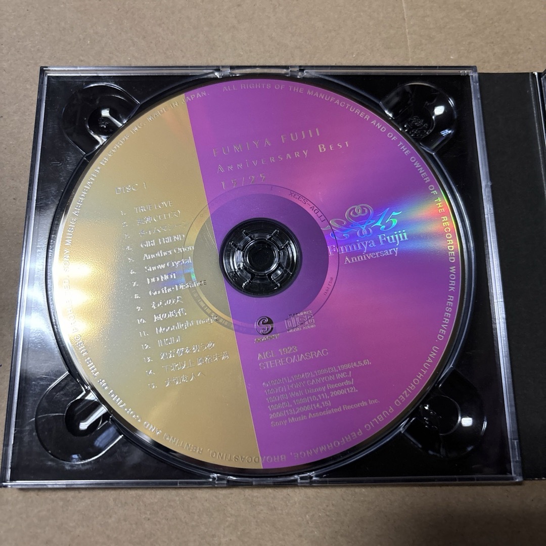 FUMIYA　FUJII　ANNIVERSARY　BEST　15／25 エンタメ/ホビーのCD(ポップス/ロック(邦楽))の商品写真