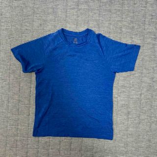 ユニクロ(UNIQLO)のユニクロ　吸水速乾半袖シャツ　青　130(Tシャツ/カットソー)