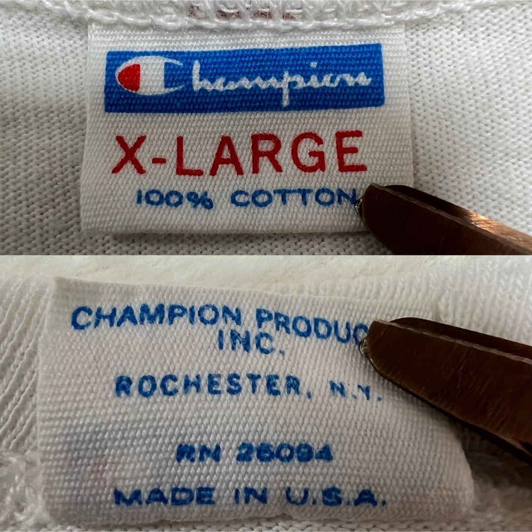 Champion(チャンピオン)の70s USA製 バータグ Champion チャンピオン　Tシャツ　メンズ L メンズのトップス(Tシャツ/カットソー(半袖/袖なし))の商品写真