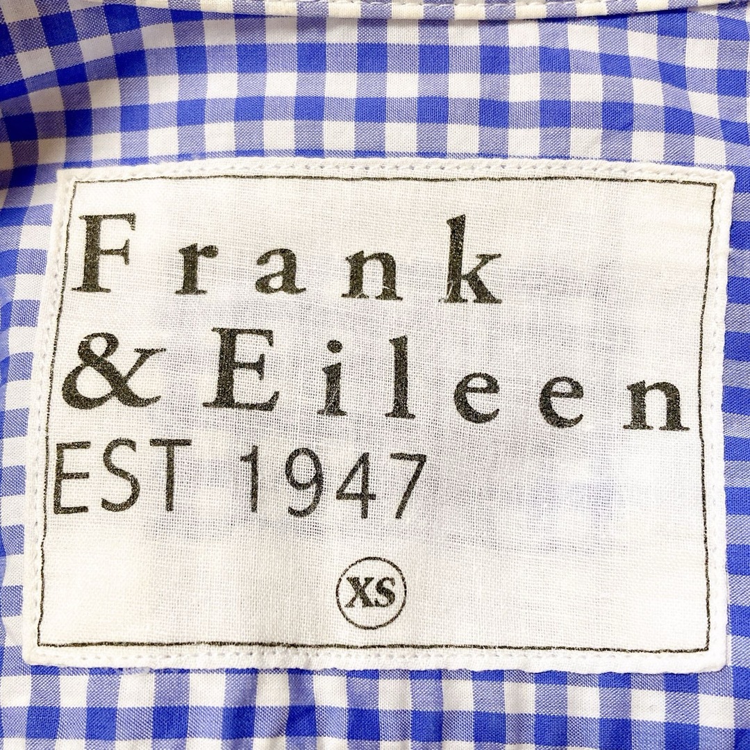 Frank&Eileen(フランクアンドアイリーン)のFrank&Eileen ギンガムチェックシャツ BARRY 長袖 ブルー XS レディースのトップス(シャツ/ブラウス(長袖/七分))の商品写真