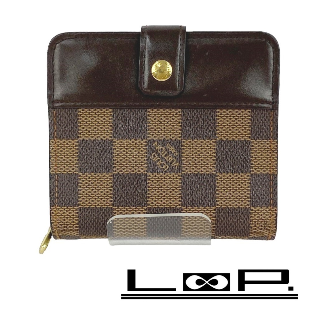 LOUIS VUITTON(ルイヴィトン)の■中古■　ルイヴィトン コンパクトジップ 二つ折り 財布 ダミエ N61668 【130670】 レディースのファッション小物(財布)の商品写真