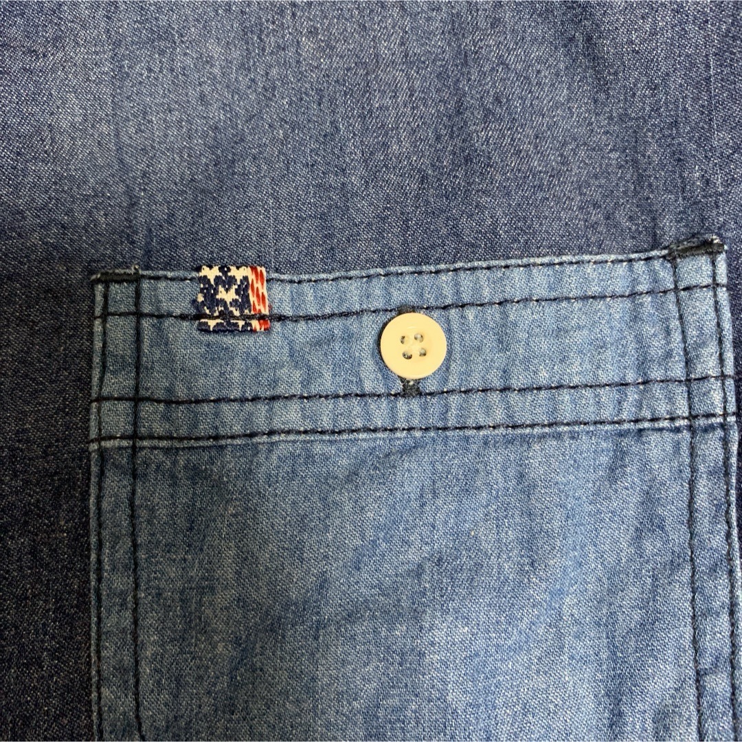 grn(ジーアールエヌ)の【grn】半袖デニムシャツ メンズのトップス(シャツ)の商品写真