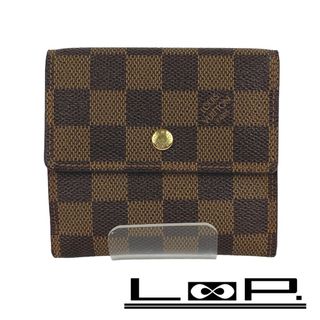 ルイヴィトン(LOUIS VUITTON)の■中古■　ルイヴィトン ポルトフォイユ エリーズ 三つ折り 財布 サイフ Wホック ダミエ M61654 【129438】(財布)