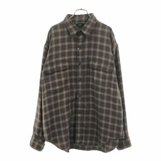 ビームス(BEAMS)の未使用 ビームス チェック 長袖 ネルシャツ M ブラウン系 BEAMS メンズ 古着 【240427】(シャツ)