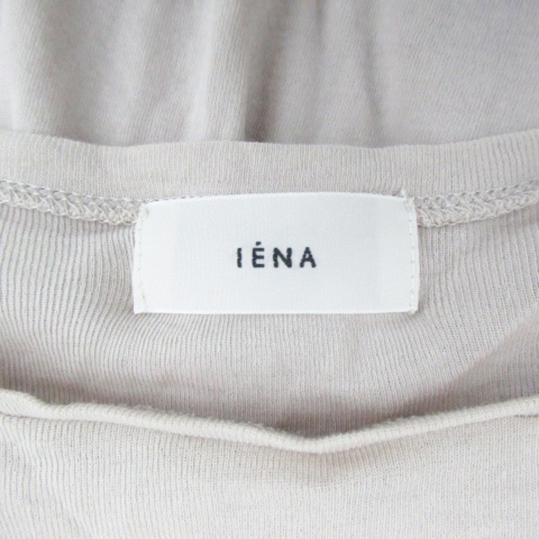 IENA(イエナ)のイエナ IENA カットソー ラウンドネック 長袖 無地 ベージュ /HO11 レディースのトップス(カットソー(長袖/七分))の商品写真