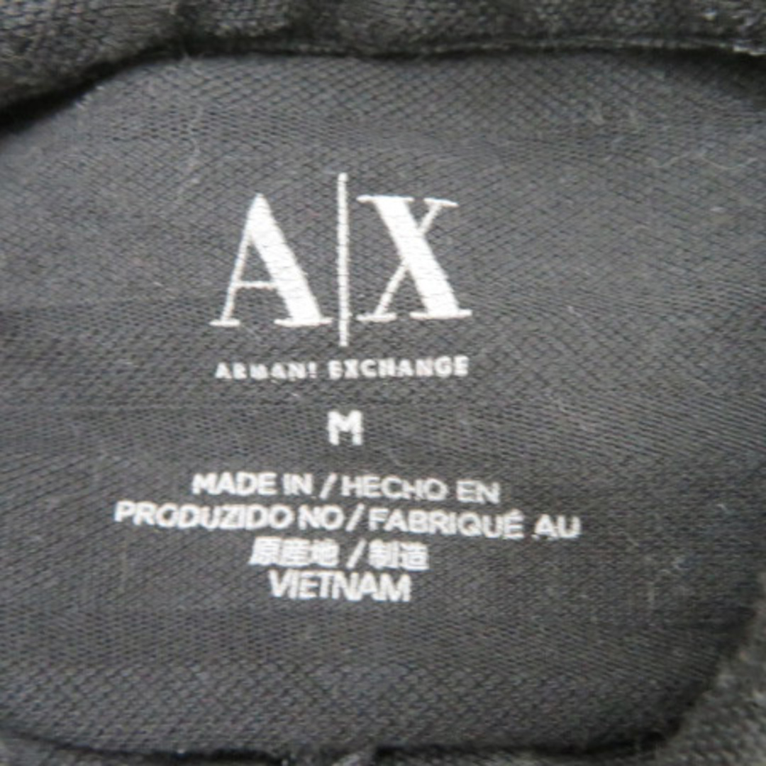 ARMANI EXCHANGE(アルマーニエクスチェンジ)のアルマーニエクスチェンジ ポロシャツ 半袖 ポロカラー ロゴ刺繡 ボーダー柄 メンズのトップス(ポロシャツ)の商品写真