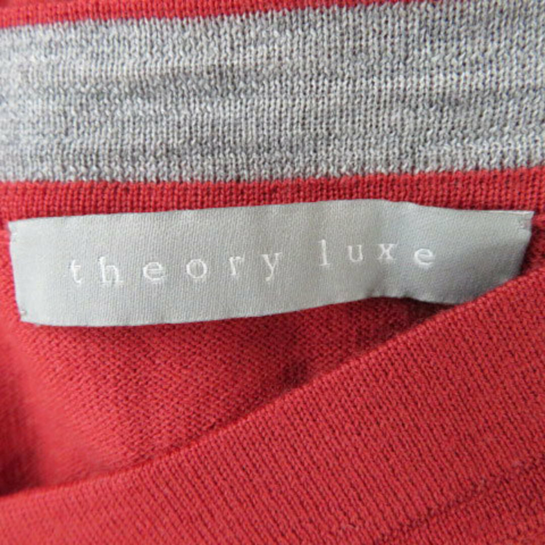 Theory luxe(セオリーリュクス)のセオリーリュクス ニット カットソー 長袖 Vネック 無地 ウール 38 M レディースのトップス(ニット/セーター)の商品写真