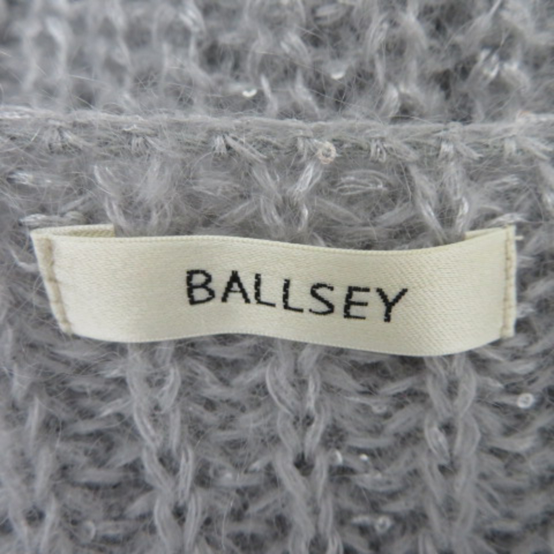 Ballsey(ボールジィ)のボールジー トゥモローランド ニット セーター 七分袖 38 M グレー レディースのトップス(ニット/セーター)の商品写真