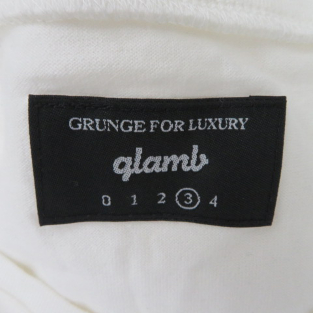 glamb(グラム)のグラム Tシャツ カットソー 半袖 Uネック ハート柄 オーバーサイズ 3 レディースのトップス(Tシャツ(半袖/袖なし))の商品写真