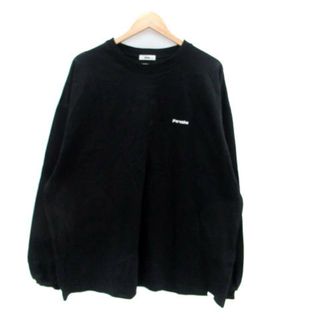 アザー(other)のペルーシュ カットソー 長袖 刺繍 オーバーサイズ オーバーサイズ L 黒(Tシャツ/カットソー(七分/長袖))