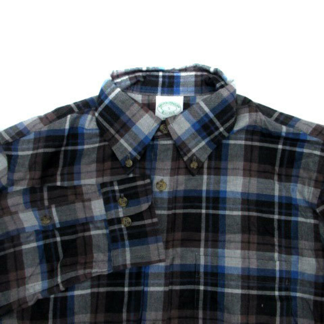 Brooks Brothers(ブルックスブラザース)のブルックスブラザーズ カジュアルシャツ チェック柄 S マルチカラー グレー 青 メンズのトップス(シャツ)の商品写真