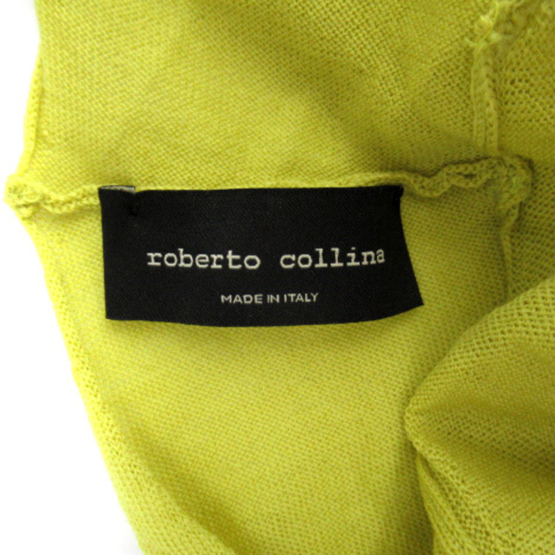 ROBERTO COLLINA(ロベルトコリーナ)のロベルトコリーナ ニット カットソー 長袖 Vネック ウール S 黄 イエロー レディースのトップス(ニット/セーター)の商品写真