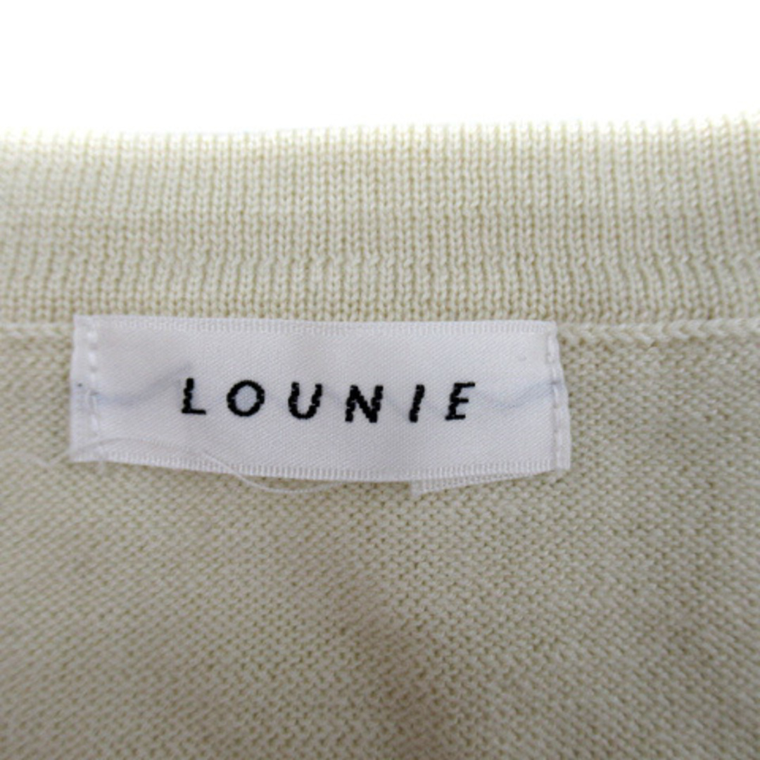 LOUNIE(ルーニィ)のルーニィ LOUNIE ニット セーター ラウンドネック ウール アイボリー レディースのトップス(ニット/セーター)の商品写真