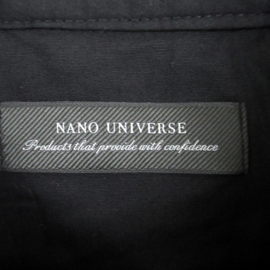 nano・universe(ナノユニバース)のナノユニバース カジュアルシャツ 長袖 ボタンダウン M 黒 メンズのトップス(シャツ)の商品写真