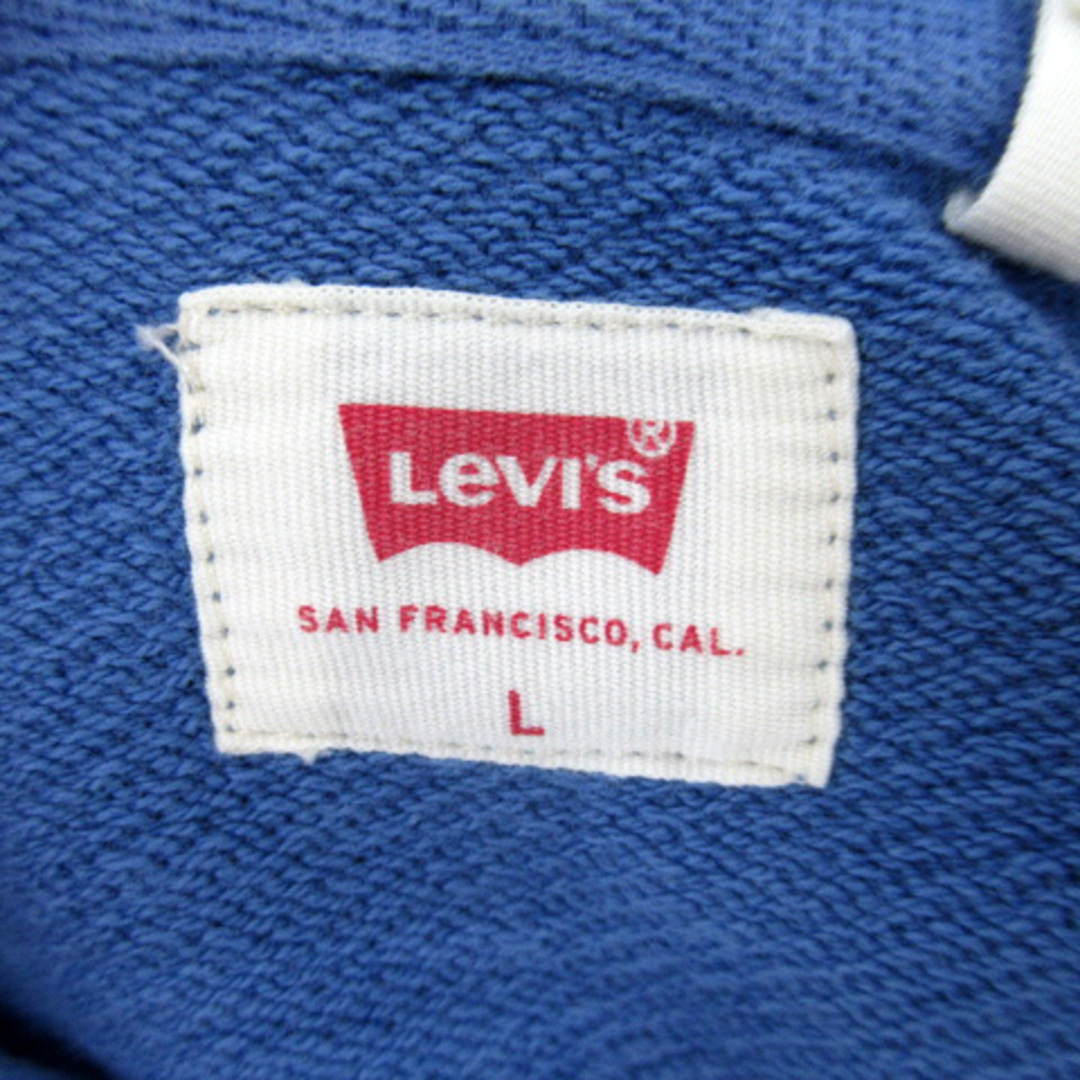 Levi's(リーバイス)のリーバイス ジャケット パーカー スウェット ジップアップ ロゴプリント L 青 メンズのトップス(パーカー)の商品写真