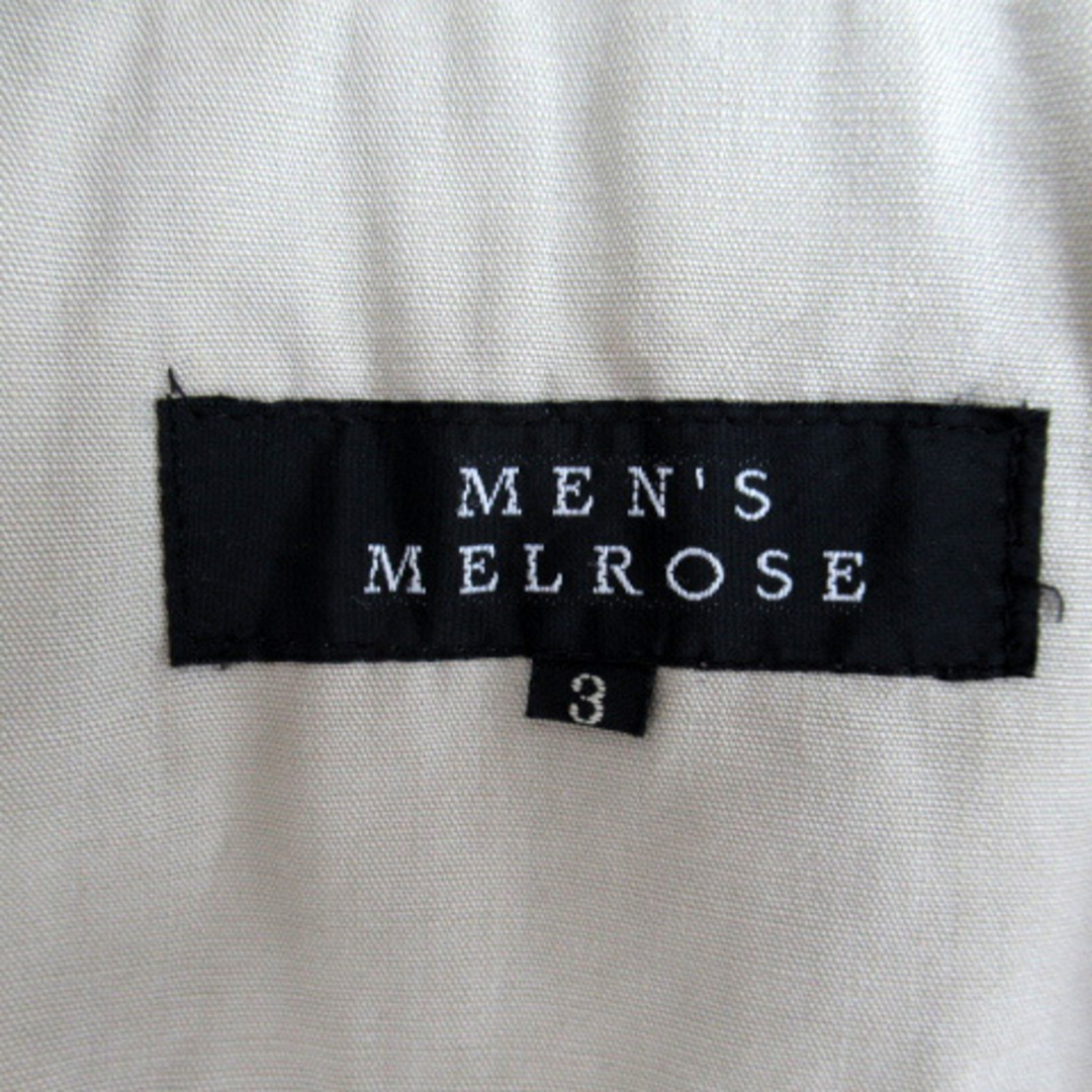 MEN'S MELROSE(メンズメルローズ)のメンズメルローズ テーラードジャケット ミドル丈 シングルボタン 3 ブラウン メンズのジャケット/アウター(テーラードジャケット)の商品写真