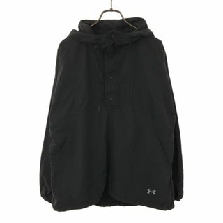 UNDER ARMOUR - アンダーアーマー 長袖 アノラックパーカー M ブラック UNDER ARMOUR ロゴ レディース 古着 【240427】 メール便可