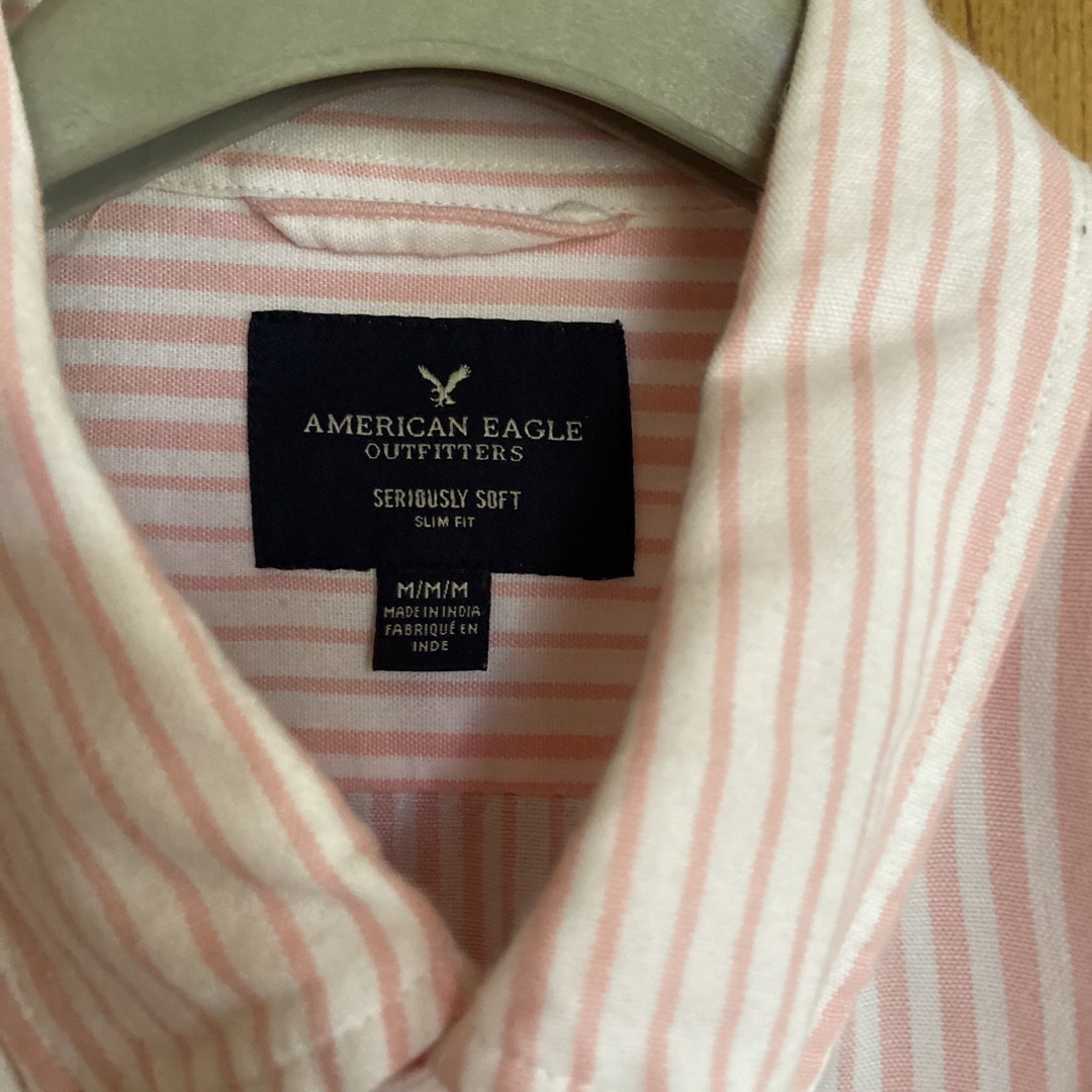 American Eagle(アメリカンイーグル)のAMERICAN EAGLE/アメリカンイーグル　ボタンダウンシャツ　ピンク メンズのトップス(シャツ)の商品写真