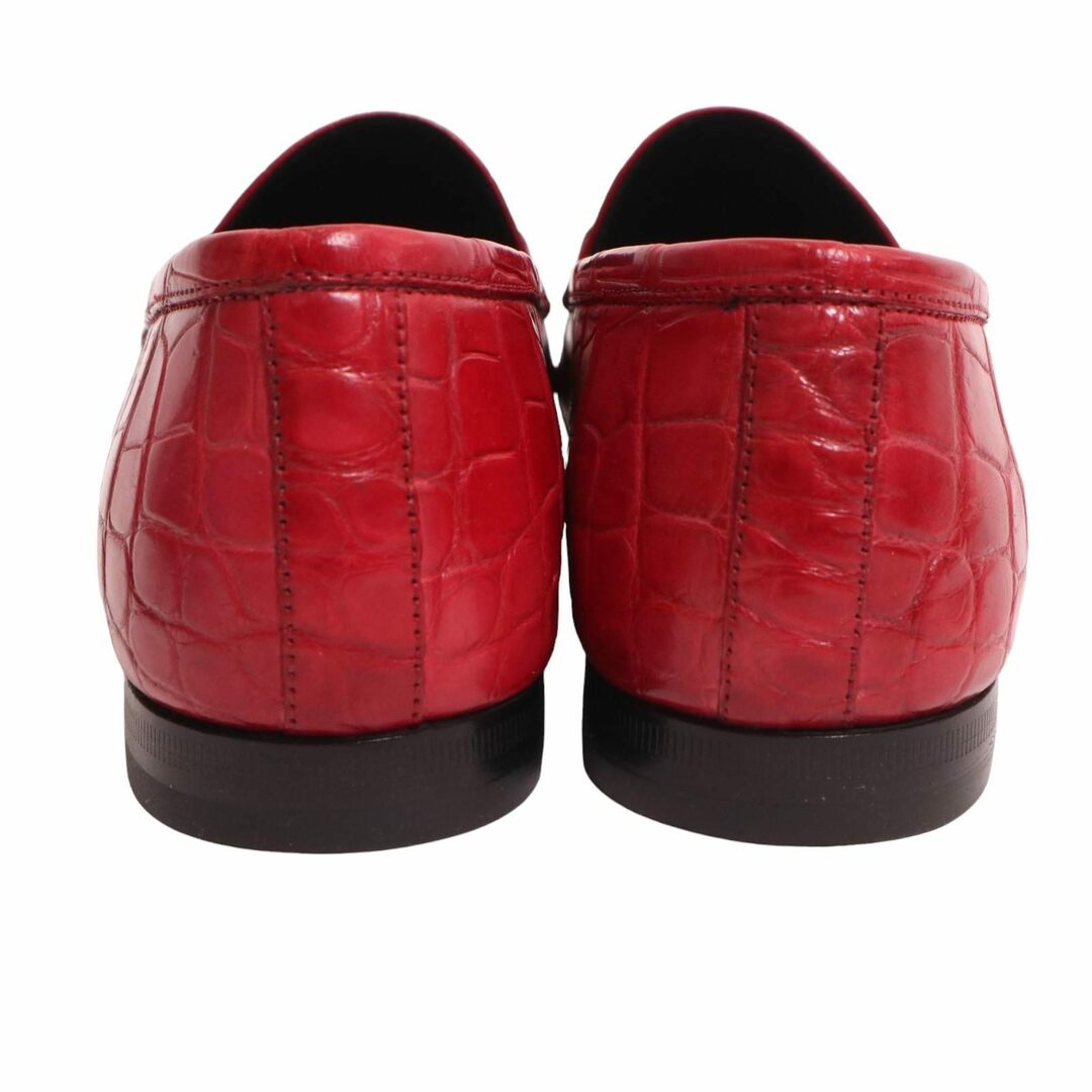 Gucci(グッチ)のGUCCI グッチ MTM オーダーメイド　レザーローファー　レッド　シューツリー レディースの靴/シューズ(ローファー/革靴)の商品写真