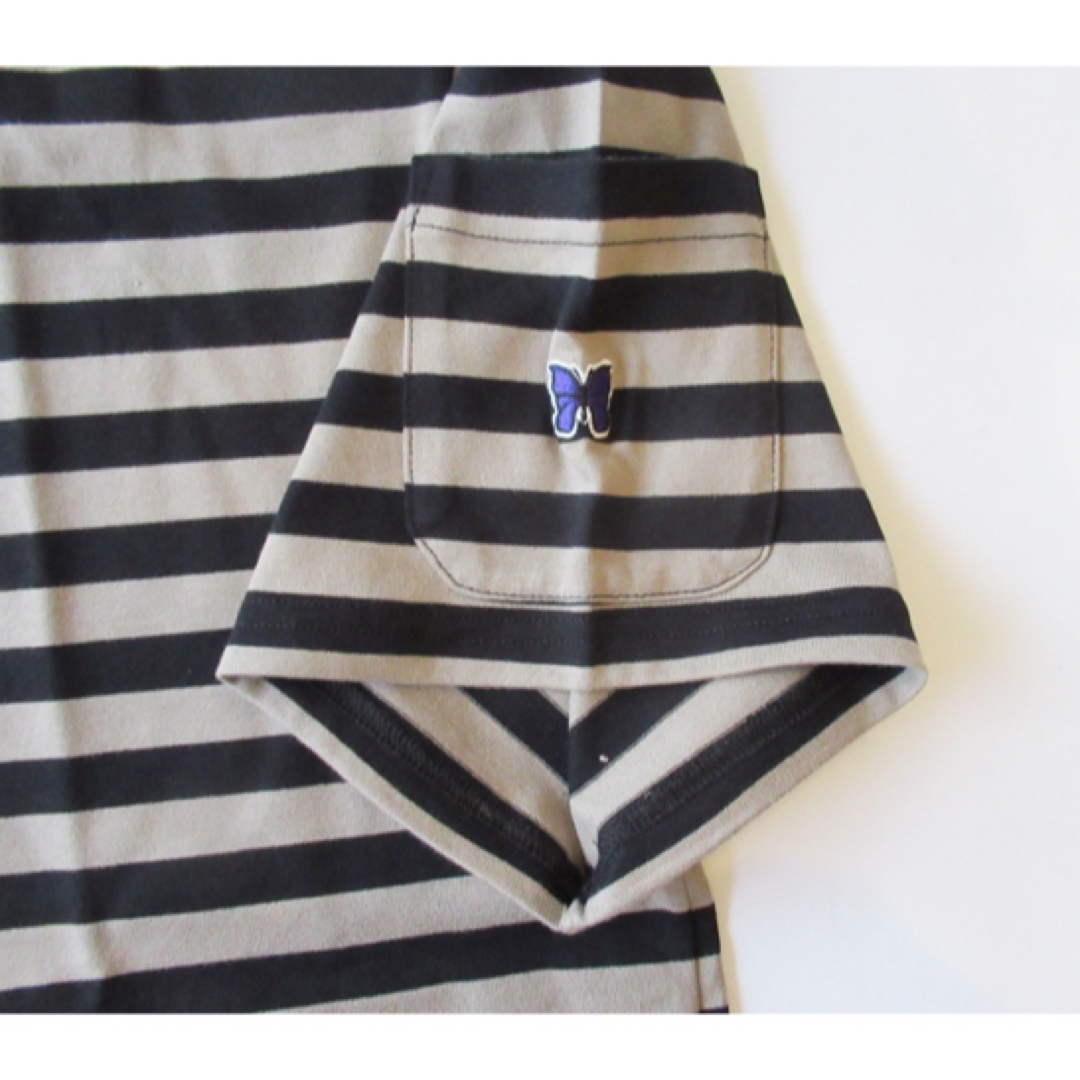 Needles(ニードルス)の2024春夏 NEEDLES ボーダー半袖Tシャツ サイズL ニードルズ メンズのトップス(Tシャツ/カットソー(半袖/袖なし))の商品写真