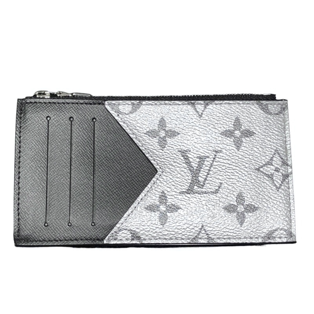 LOUIS VUITTON(ルイヴィトン)の　ルイ・ヴィトン LOUIS VUITTON コインカード/ホルダー シルバー ノワール タイガラマ メンズ コインケース メンズのファッション小物(コインケース/小銭入れ)の商品写真