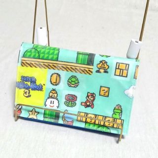 手作り☆移動ポケット☆ラミネート加工&撥水☆スーパーマリオ3(外出用品)