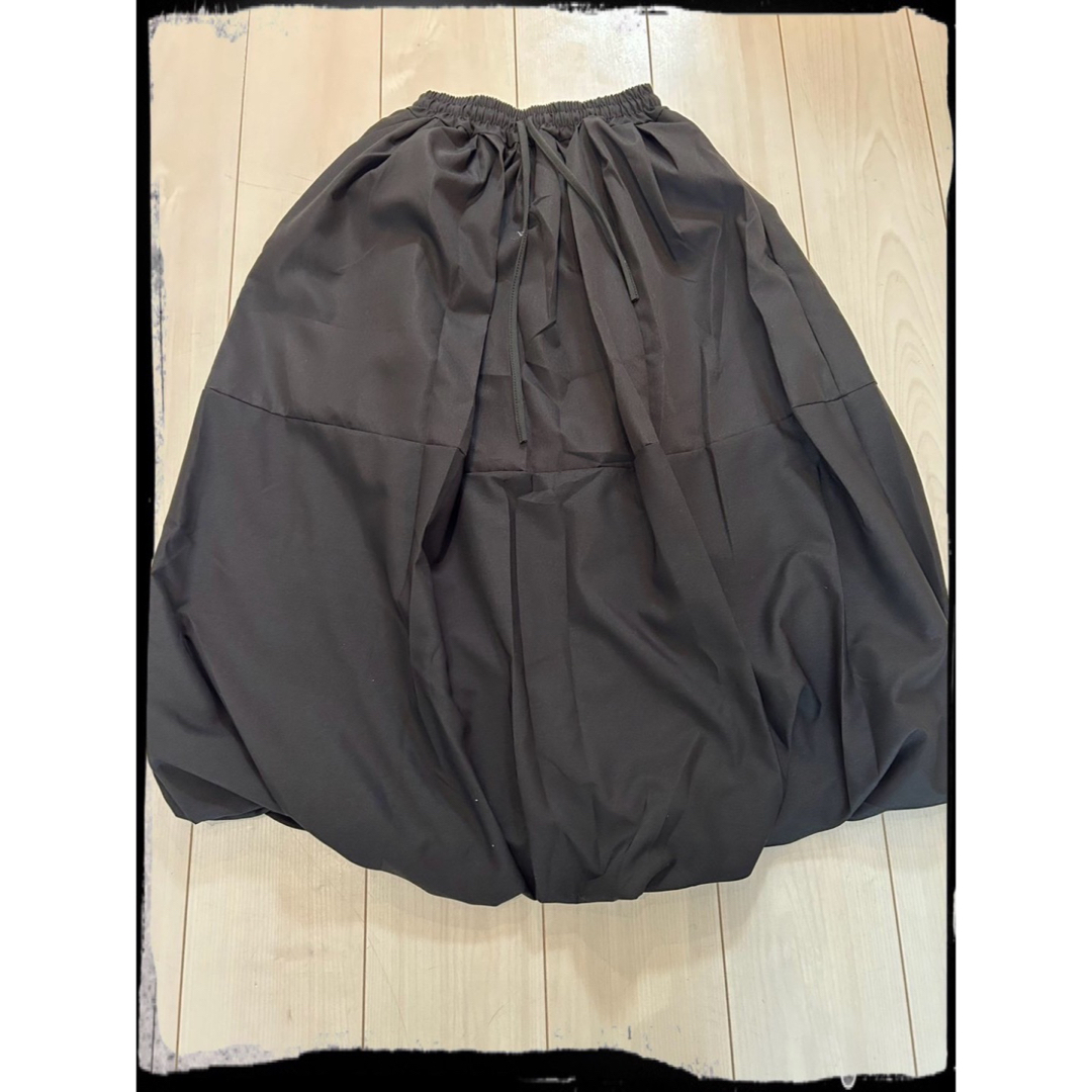 バルーンスカート　ブラック　L モード系　ボンタン　ロングスカート レディースのスカート(ロングスカート)の商品写真