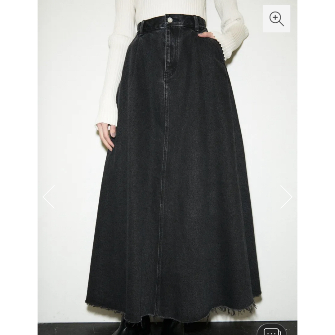 moussy(マウジー)のJW FLARE DENIM スカート　/ moussy レディースのスカート(ロングスカート)の商品写真