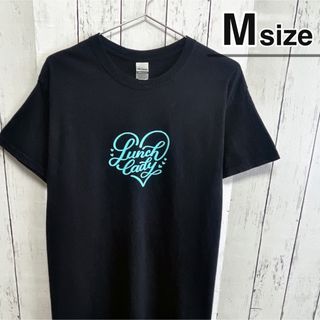 ギルタン(GILDAN)のUSA古着　GILDAN　Tシャツ　M　ブラック　プリント　ロゴ　クルーネック(Tシャツ/カットソー(半袖/袖なし))