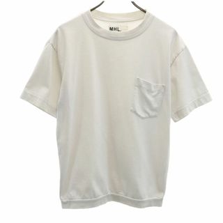 MARGARET HOWELL - マーガレットハウエル 日本製 半袖 Tシャツ M ホワイト MARGARET HOWELL ポケT メンズ 古着 【240427】 メール便可