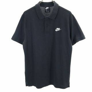 ナイキ(NIKE)のナイキ 半袖 ポロシャツ M ブラック NIKE メンズ 古着 【240427】 メール便可(ポロシャツ)