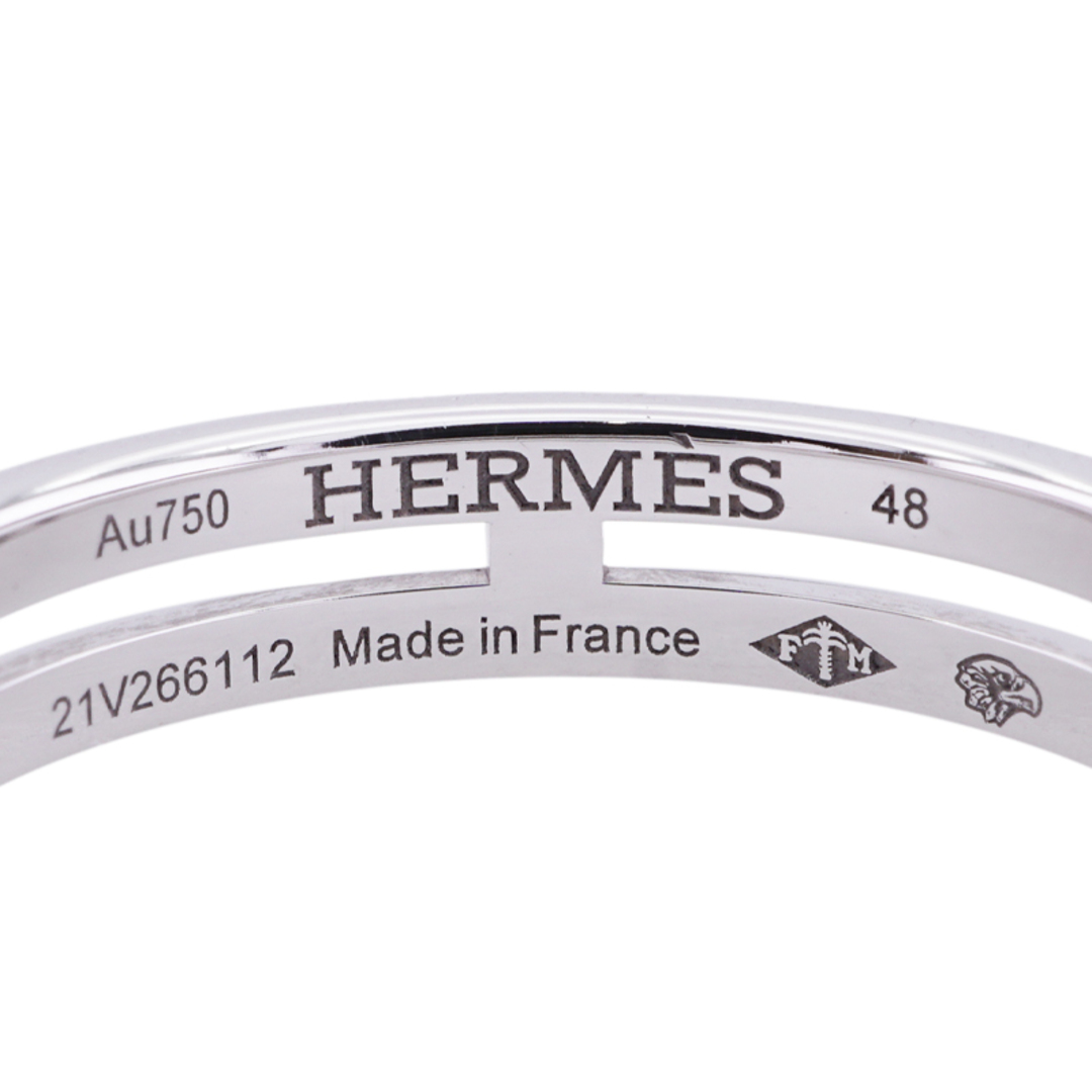 Hermes(エルメス)のエルメス HERMES アリアンヌ ウェディングリング リング 指輪 ウェディング ホワイトゴールド ペア レディースのアクセサリー(リング(指輪))の商品写真