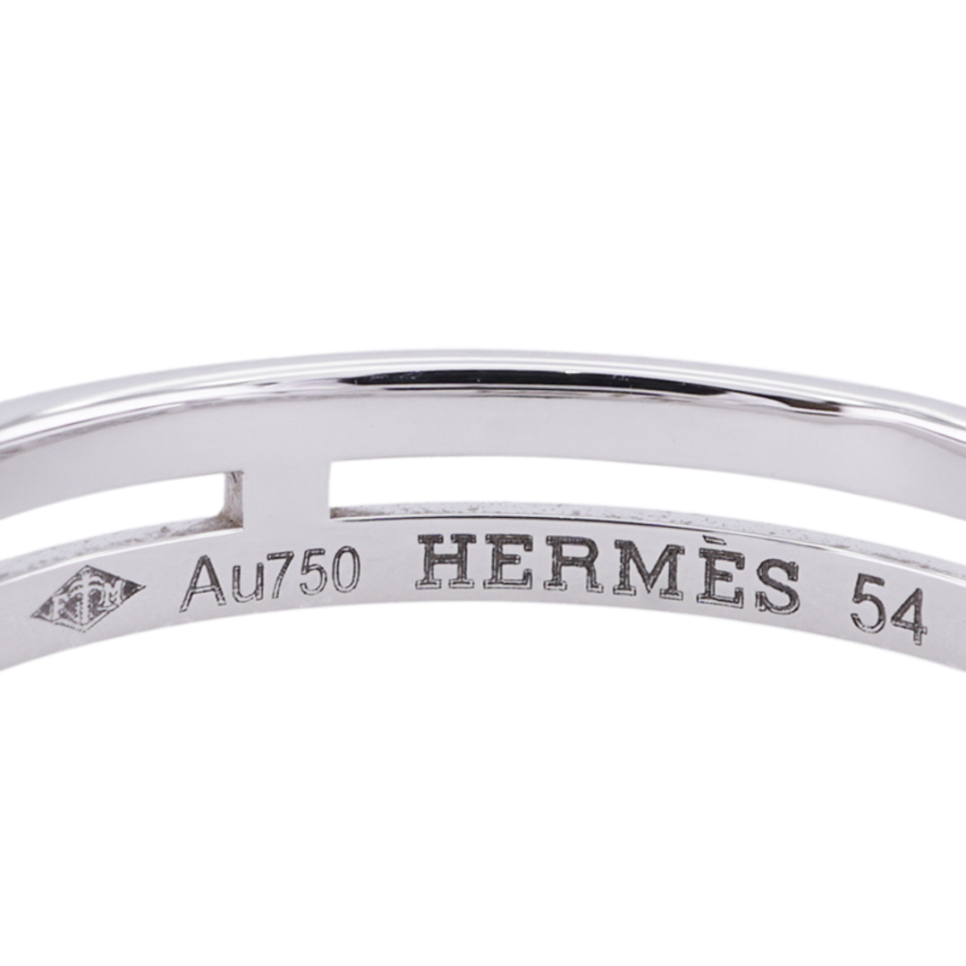 Hermes(エルメス)のエルメス HERMES アリアンヌ ウェディングリング リング 指輪 ウェディング ホワイトゴールド ペア レディースのアクセサリー(リング(指輪))の商品写真