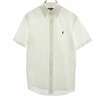 ラルフローレン(Ralph Lauren)のラルフローレン 半袖 ボタンダウンシャツ S ホワイト RALPH LAUREN メンズ 古着 【240427】(シャツ)