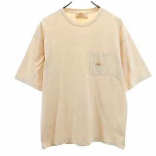 ケルティ(KELTY)のケルティ 半袖 Tシャツ M ベージュ KELTY ポケT メンズ 古着 【240427】 メール便可(Tシャツ/カットソー(半袖/袖なし))