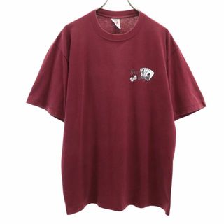 ジャージーズ(JERZEES)のジャージーズ 90s USA製 オールド 半袖 Tシャツ XL ボルドー JERZEES メンズ 古着 【240427】 メール便可(Tシャツ/カットソー(半袖/袖なし))