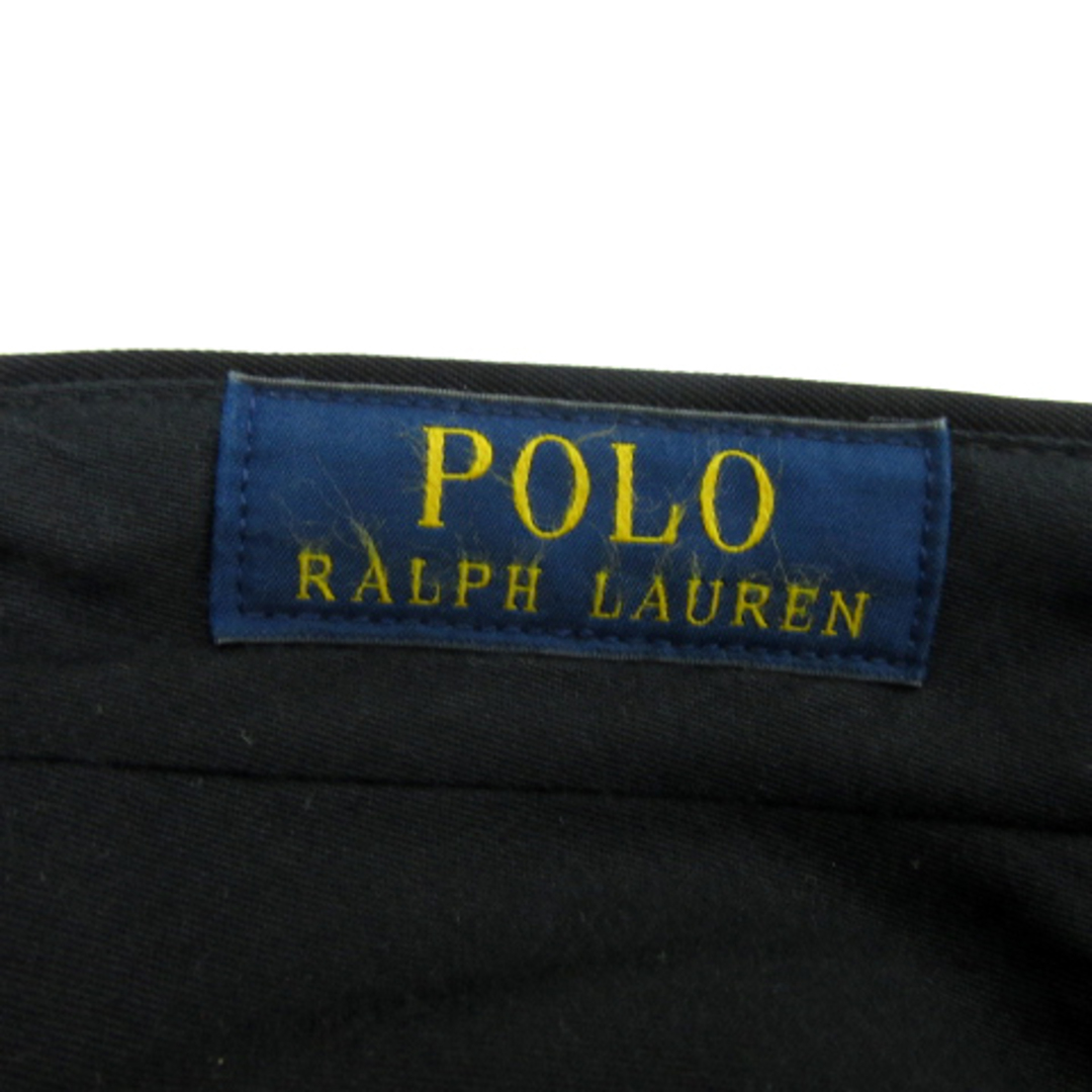 POLO RALPH LAUREN(ポロラルフローレン)のポロ ラルフローレン スラックスパンツ ロールアップ 大きいサイズ 42 黒 レディースのパンツ(その他)の商品写真