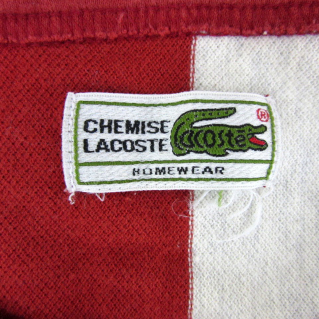 LACOSTE(ラコステ)のラコステ Tシャツ カットソー 半袖 ヘンリーネック ストライプ柄 WM～WL レディースのトップス(Tシャツ(半袖/袖なし))の商品写真