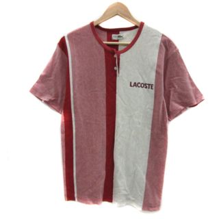 ラコステ(LACOSTE)のラコステ Tシャツ カットソー 半袖 ヘンリーネック ストライプ柄 WM～WL(Tシャツ(半袖/袖なし))