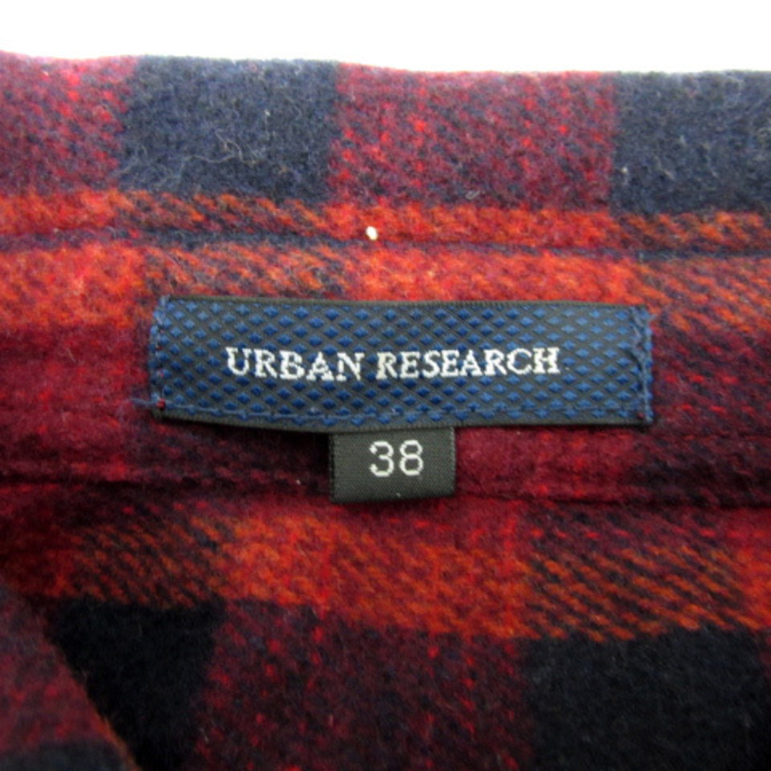 URBAN RESEARCH(アーバンリサーチ)のアーバンリサーチ ネルシャツ カジュアルシャツ 長袖 チェック柄 38 赤 紺 メンズのトップス(シャツ)の商品写真