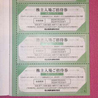 名古屋鉄道 株主優待 名鉄インプレス 入場招待券3枚(その他)