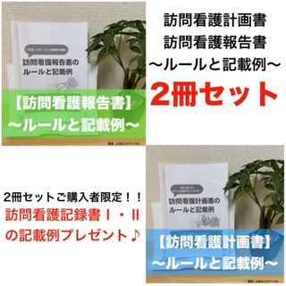 【２冊セット】訪問看護報告書＋訪問看護計画書のルールと記載例