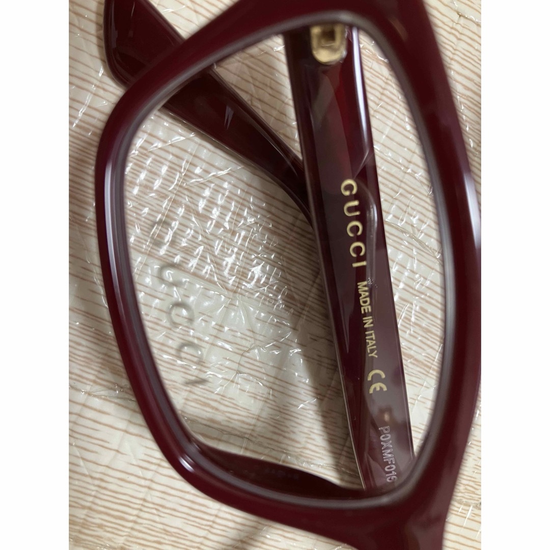 Gucci(グッチ)の【新品未使用】GUCCI⭐︎イタリア製⭐︎ブランドロゴ⭐︎茶色メガネ レディースのファッション小物(サングラス/メガネ)の商品写真