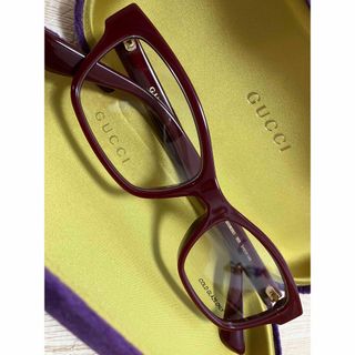 グッチ(Gucci)の【新品未使用】GUCCI⭐︎イタリア製⭐︎ブランドロゴ⭐︎茶色メガネ(サングラス/メガネ)