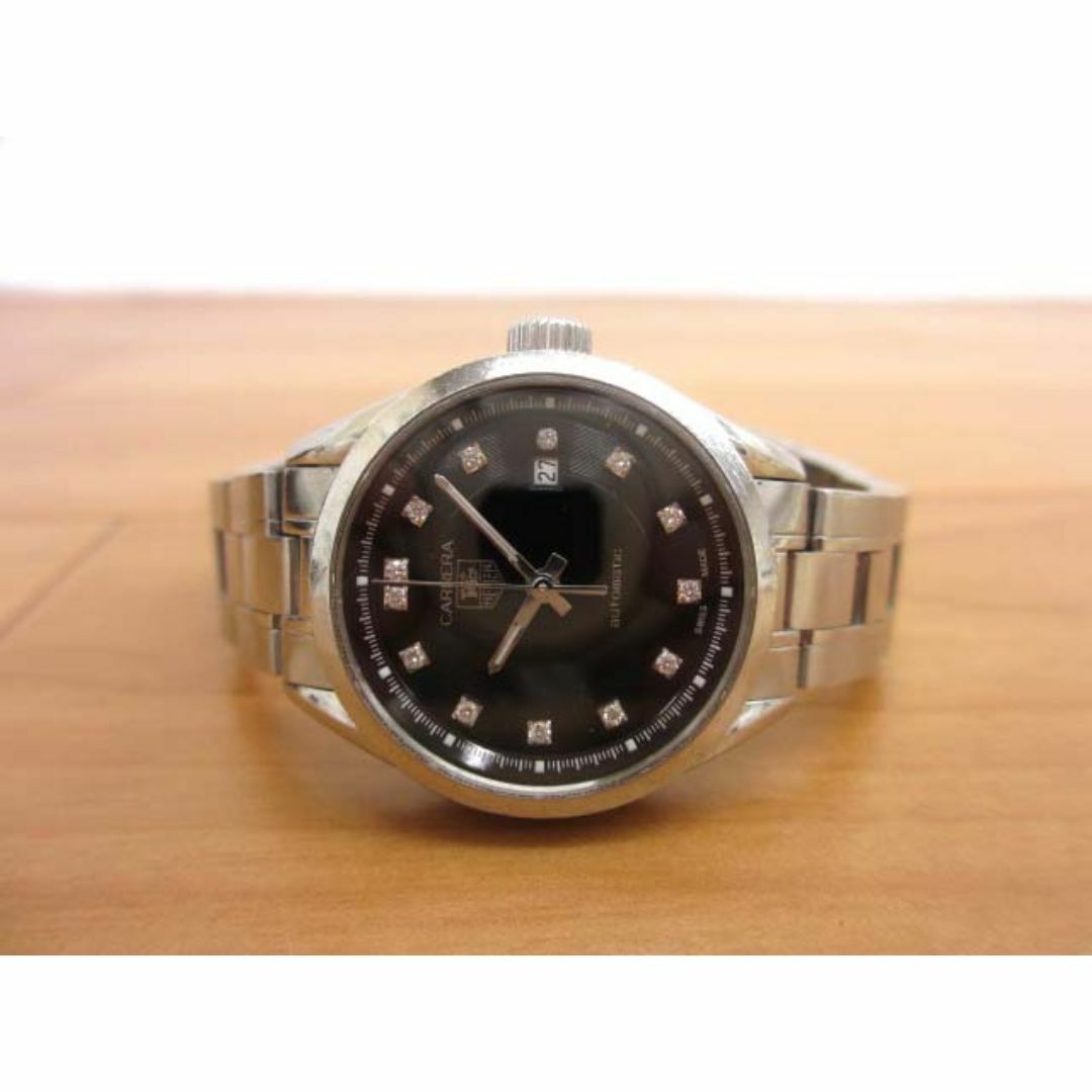 TAG Heuer(タグホイヤー)の美品 タグホイヤー WV2410.BA0793 カレラ 13P ダイヤモンド レディースのファッション小物(腕時計)の商品写真