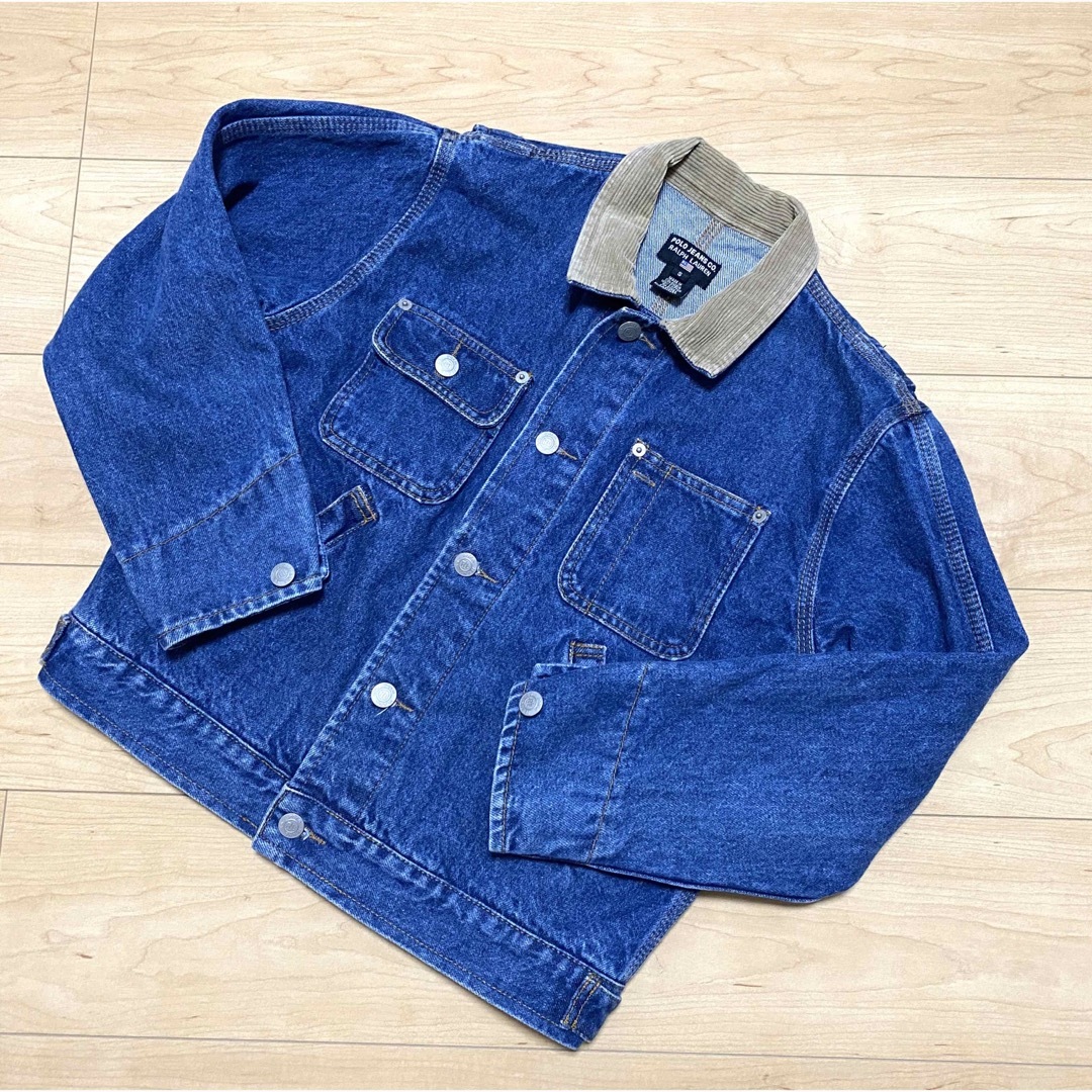 POLO RALPH LAUREN(ポロラルフローレン)のレディース POLO JEANS コーデュロイ デニムジャケット S レディースのジャケット/アウター(Gジャン/デニムジャケット)の商品写真