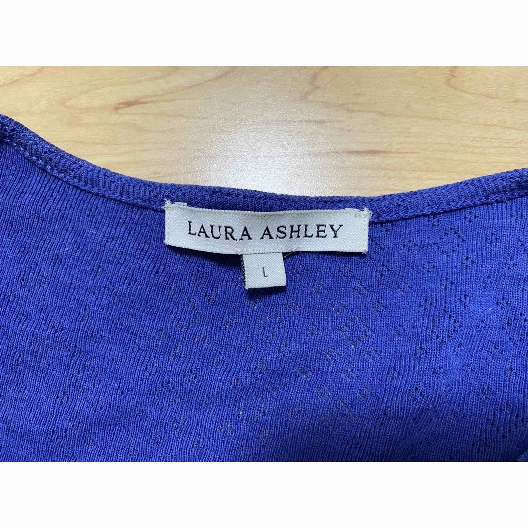 LAURA ASHLEY(ローラアシュレイ)のローラアシュレイ レースカーディガン　L レディースのトップス(カーディガン)の商品写真