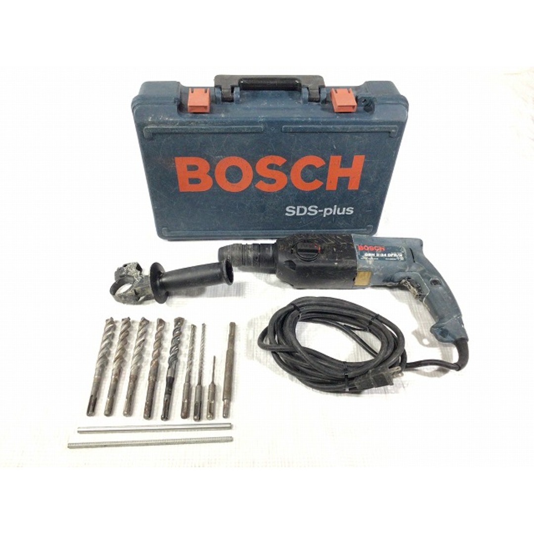 BOSCH(ボッシュ)の☆中古品☆BOSCH ボッシュ 100V ハンマードリル GBH2-24DFR/N ケース付 SDSプラス コード式 ハンマドリル 穴あけ 穿孔 89162 自動車/バイクのバイク(工具)の商品写真