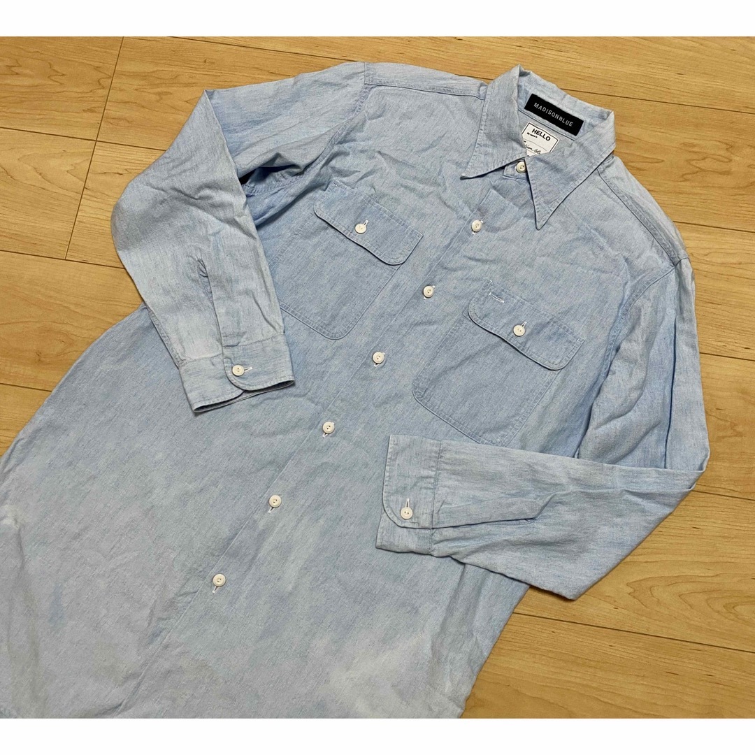 MADISONBLUE(マディソンブルー)のマディソンブルー ロングシャツ レディースのトップス(シャツ/ブラウス(長袖/七分))の商品写真