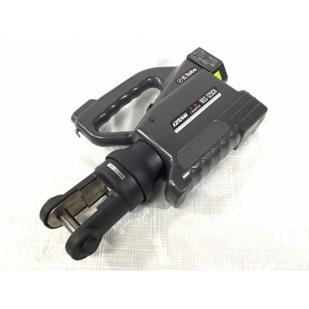 ☆中古品☆ IZUMI イズミ 泉精器 14.4V 充電式 電動油圧式圧着工具 REC-325CH バッテリー2個 充電器 ケース コマ付き 89828 自動車/バイクのバイク(工具)の商品写真